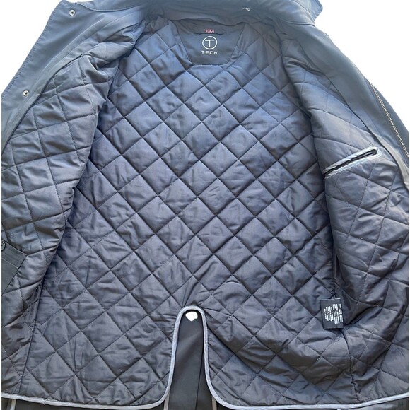 Tumi T-Tech Men’s Essential Gear Rain Coat Jacket Black Mid Length Medium 677344 - Picture 4 of 10